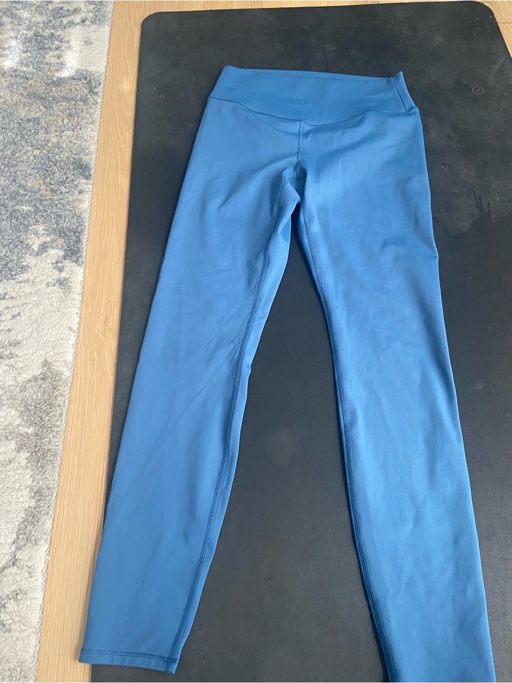 Vuori Blue High-Rise fleece-lined Leggings